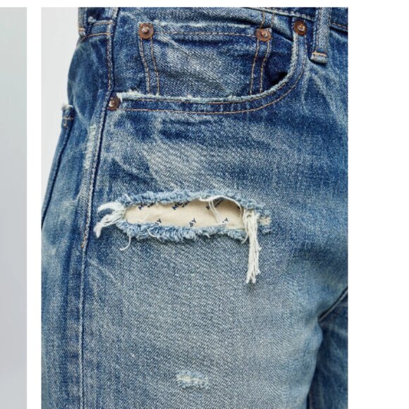 Moussy Vintage Womens Sayville Boys Jeans Mid Rise Straight Size 25 - Picture 3 of 13